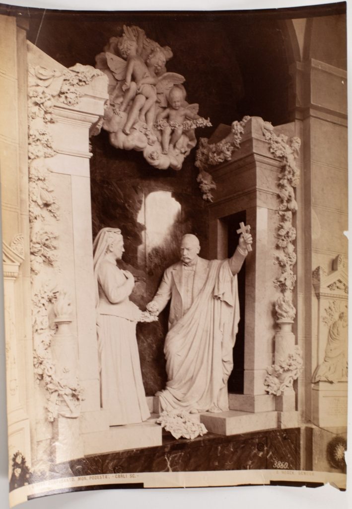 TIRAGE PHOTO ALBUMINE, 1880 ITALIE 22X27cm GENES R.NOAK