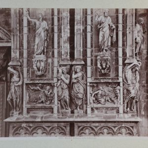 TIRAGE PHOTO	ALBUMINE MILAN 1880	SUR CARTON 19X25cm CATHEDRALE