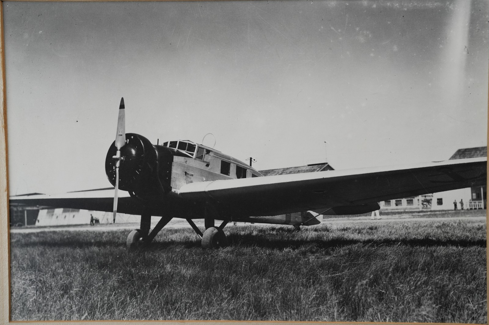 PHOTO , Argentique Allemagne Avion école Junkers W34 22X33