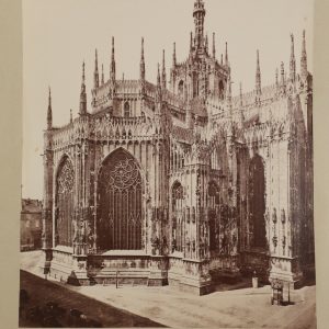 photo albumine  CATHEDRALE MILAN 20X25cm