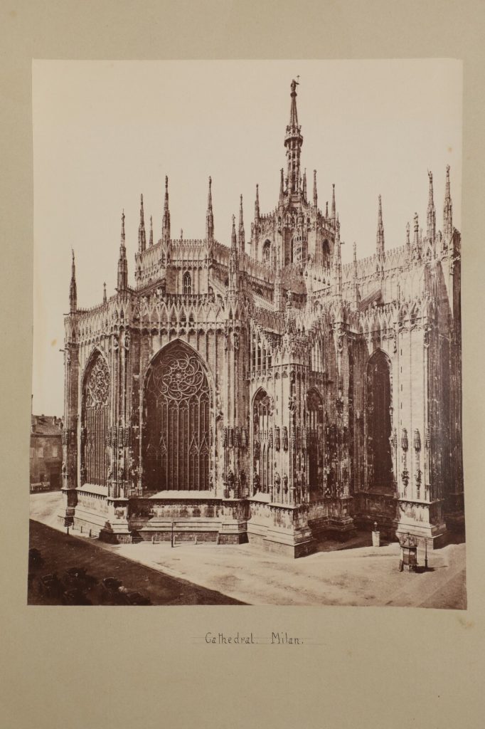 photo albumine CATHEDRALE MILAN 20X25cm