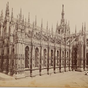 photo albumine  CATHEDRALE MILAN 20X25cm