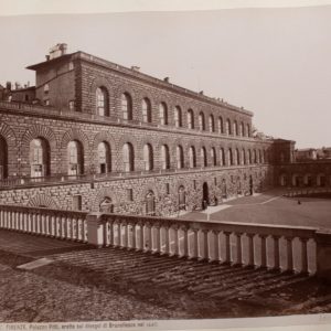TIRAGE PHOTO	ALBUMINE, 1880	ITALIE  FLORENCE PALAIS PITTI BROGI 20X25cm