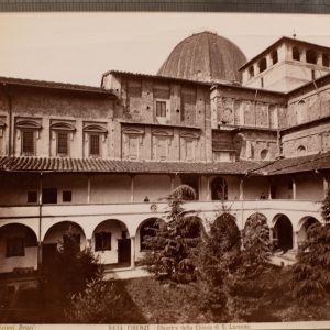 TIRAGE PHOTO ALBUMINE 1880 Italie 20X25cm Florence edition brogi San Lorenzo