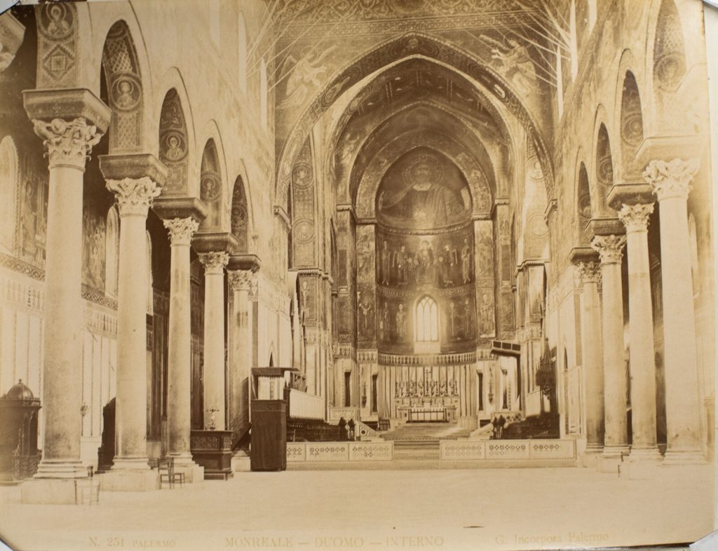 TIRAGE PHOTO ALBUMINE 1880 ITALIE 19X24cm PALERME