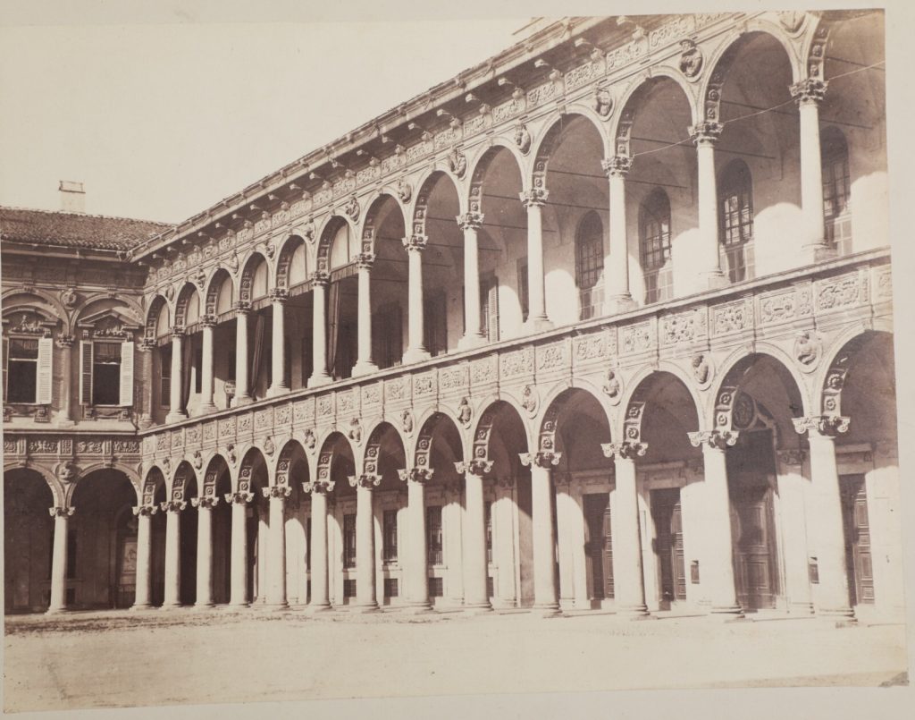 TIRAGE PHOTO-1880 ITALIE MILAN INTERIEUR HOPITAL-Papier albuminé 19X25cm