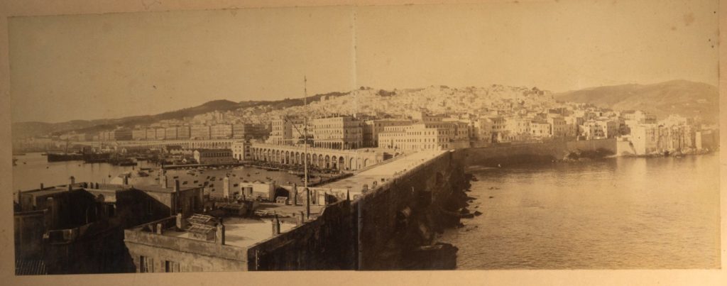 TIRAGE PHOTO	Albumine 1880 panoramique	Alger panorama 20X52cm