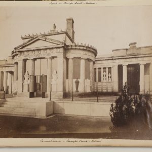 photo albumine  CREMATORIUM CAMPO SANTO MILAN 18X24cm