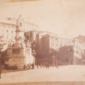 TIRAGE PHOTO-1880 Noack, Alfredo ITALIE GENOVA-Papier Albumine 21X30cm-
