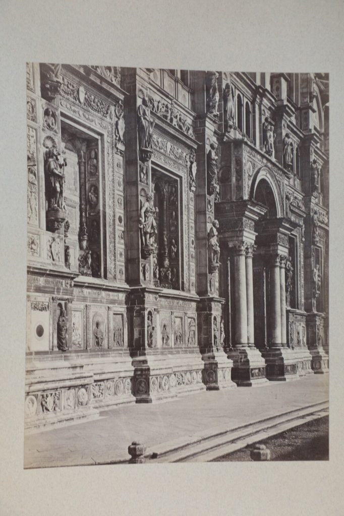 TIRAGE PHOTO	ALBUMINE 1880	CHARTREUSE DE PAVIE ITALIE 20X26cm