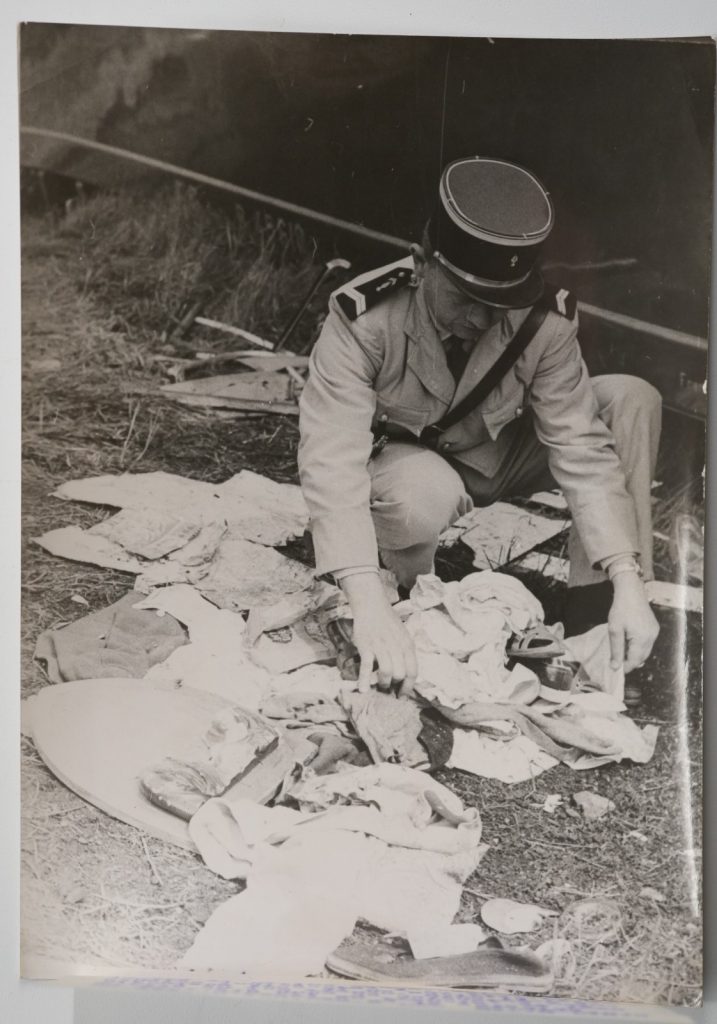 PHOTO Argentique Italie ACCIDENT PARIS MILAN 13X18cm 1960