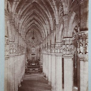 TIRAGE PHOTO	ALBUMINE MILAN 1880	SUR CARTON 19X25cm CATHEDRALE