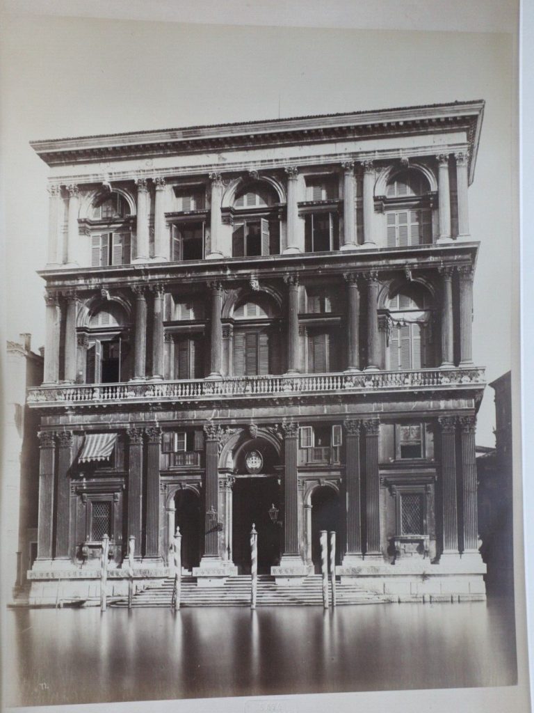 TIRAGE PHOTO Tampon sec Naya (Carlo) 1880 ITALIE VENISE PALAZZO GRIMANI 25x32cm