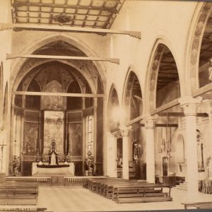 TIRAGE PHOTO ALBUMINE 1880 Italie 20X25cm Venise Madonna dell'Orto