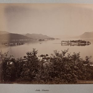 TIRAGE PHOTO	ALBUMINE, 1880	ITALIE ISOLA MADRE 20X26cm