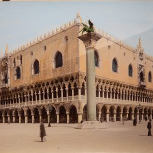 TIRAGE PHOTO	Albumine aquarellé TAMPON GIULIO GENOVA 1880 	VENISE ITALIE 19X24cm