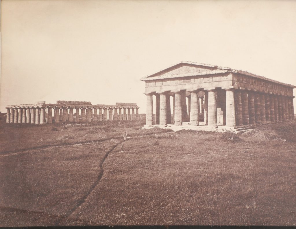 PHOTO-1880 ITALIE Tempio di Nettuno, Pesto  Edizioni Brogi-Papier Albumine 18x25