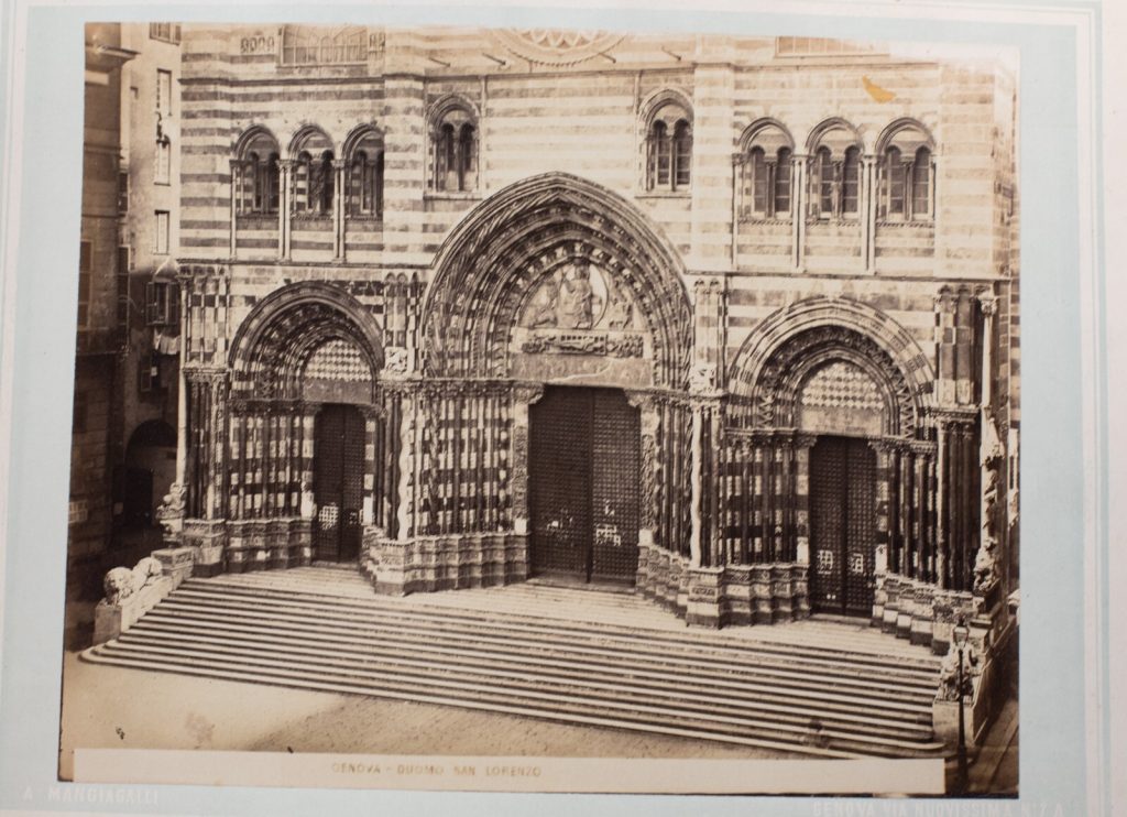 TIRAGE PHOTO ALBUMINE, 1880, A. MANGIAGALLI ITALIE GENES 23X29cm