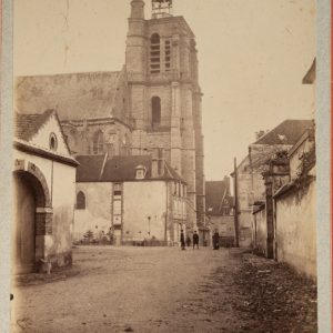 PHOTO	Albumine	France	Sézanne la tour de l'église Saint-Denis	13X18cm	1880