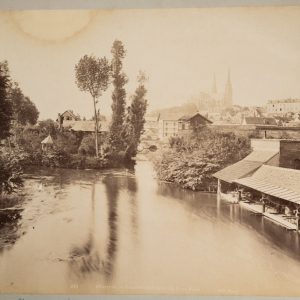 Photo Albumine	France	Chartres vue générale	20X27cm	1880