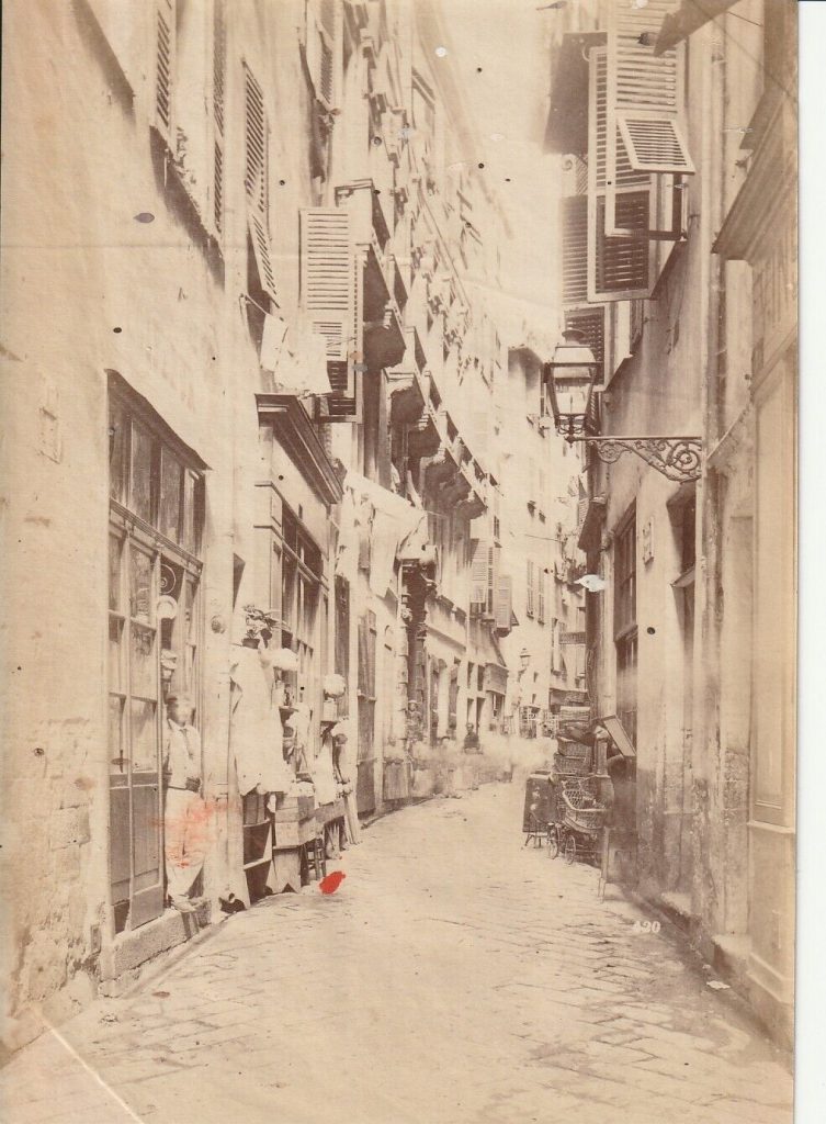 VIEUX NICE ALBUMINE 1880 PAYSAGE FRANCE 12X17cm
