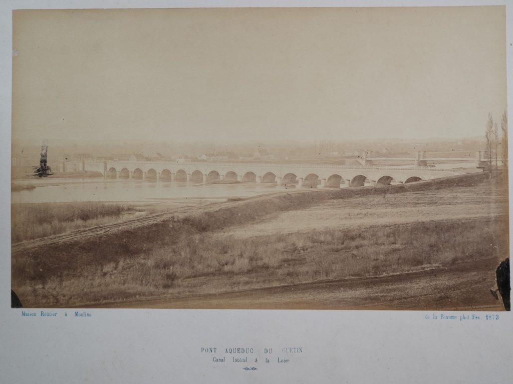 PHOTO Albumine	France	Pont-Canal de Guétin AQUEDUC	23X38cm	1870