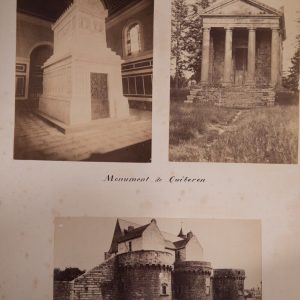 TIRAGE PHOTO	5 ALBUMINE SUR CARTON 1880 PAU FRANCE CARTON 37X26CM