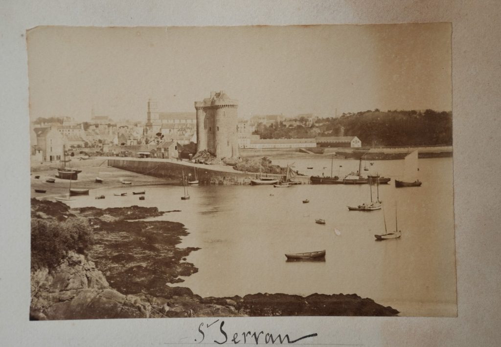 PHOTO Albumine France Paysage de Bretagne Saint-Servan 11x17cm 1880