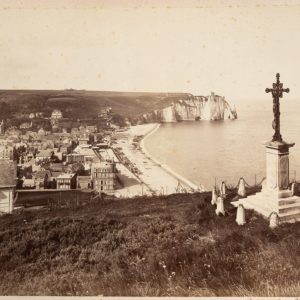 Photo Albumine	France	Etretat le Calvaire Bruneval	21X27cm	1890