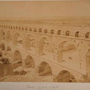 PHOTO Albumine	France	Nimes Pont du Gard	21X26cm	1870