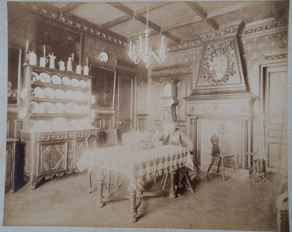 photo Albumine France Intérieur bourgeois 22X28cm 1880