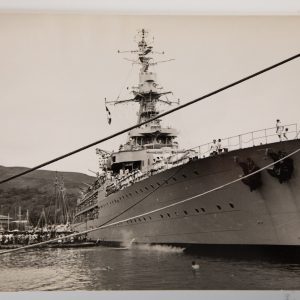 PHOTO 13X18	argentique PORTE HELICOPTERE LE JEANNNE D' ARC 1964  1ERE CAMPAGNE