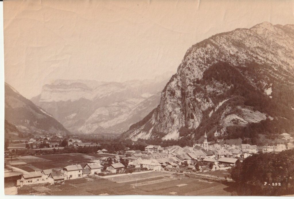TIRAGE PHOTO ALBUMINE FRANCE THONES ET PARMELAN SAVOIE 1880 10X15cm