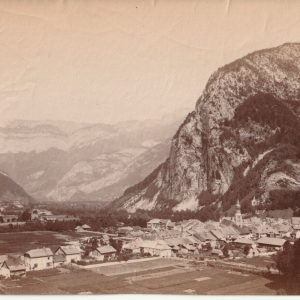 TIRAGE PHOTO	ALBUMINE FRANCE  THONES ET PARMELAN SAVOIE 1880 10X15cm