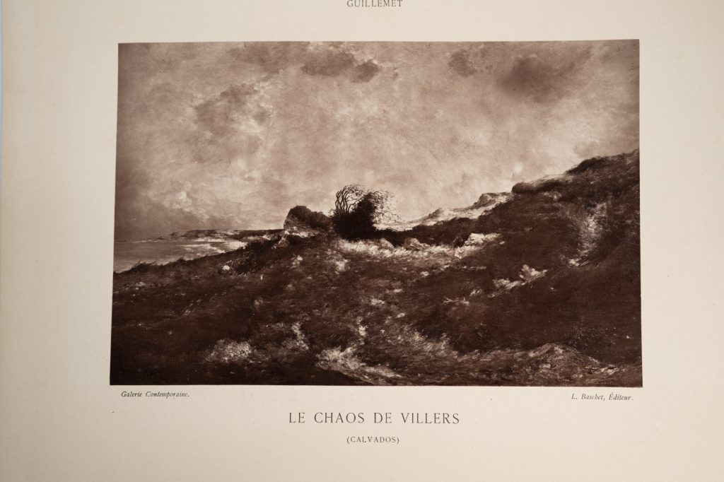 Photo Albumine France PHOTO DE TABLEAUX GUILLEMET 1880 CAHOS DE VILLERS 16X24cm
