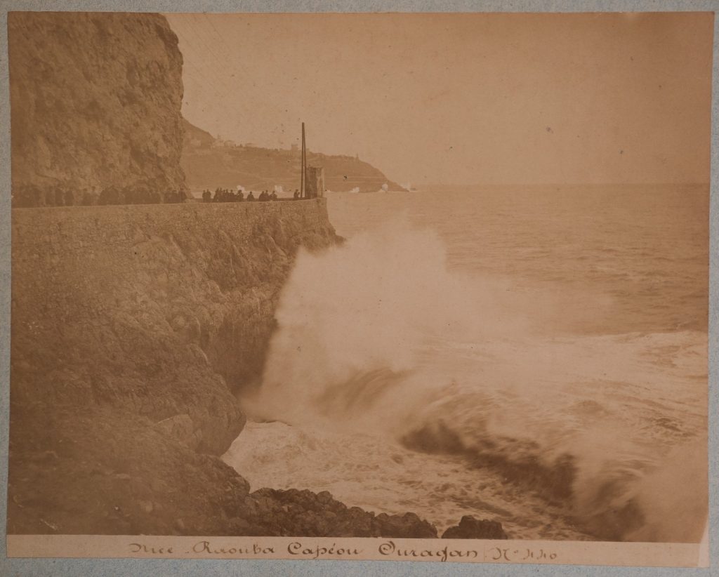 PHOTO Albumine France Nice, Rauba Capeu Ouragan 22X26cm 1880 Jean Gilletta