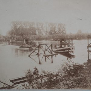 PHOTO Albumine	France	CONSTRUCTION PONT AQUEDUC EAU POTABLE	27X39cm	1880