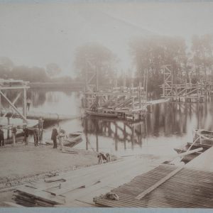 PHOTO Albumine	France	CONSTRUCTION PONT AQUEDUC EAU POTABLE	27X39cm	1880