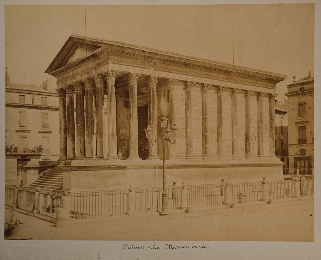 TIRAGE PHOTO	Albumine	France	NIMES MAISON CARREE	21X27cm	1870