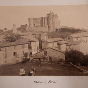 ALBUMINE 1880 attribué à VARICHON-LAMAZOUERE PORTES GARD FRANCE 16X22CM