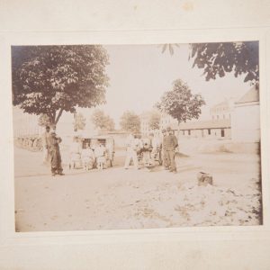 PHOTO ARGENTIQUE  MILITARIA FORMAT 8,5X11,5cm CIRCA 1890 GROUPE DE MILITAIRE