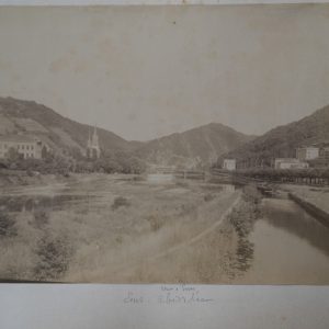 PHOTO	Albumine	Allemagne	Ems vue général	18X22CM	1880