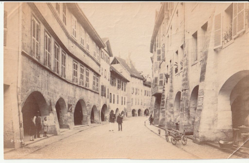TIRAGE PHOTO ALBUMINE FRANCE ANNECY 1880 10X15CM trés bon état