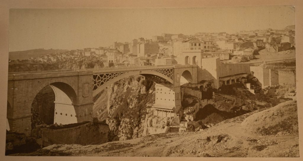 TIRAGE PHOTO	ALBUMINE 1880	Algérie Constantine 15X29cm PONT EL KANTARA