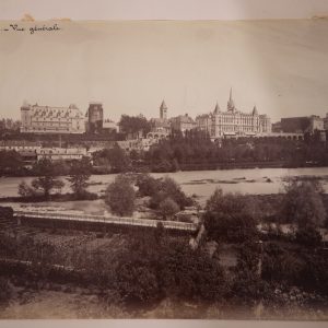 TIRAGE PHOTO	ALBUMINE attribué à VARICHON-LAMAZOUERE 1880	PAU Pyrénées 20X26CM