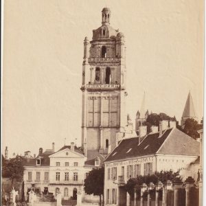 Tour (ancienne église) Saint Antoine ALBUMINE 1880 PAYSAGE FRANCE 9,5X15cm