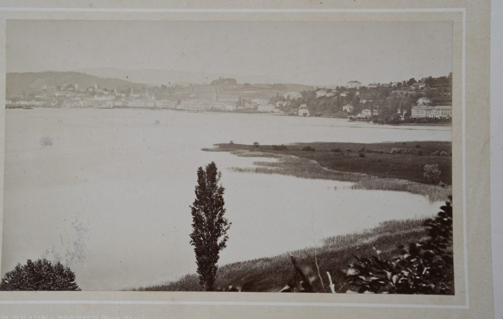 TIRAGE PHOTO Albumine Suisse Lucerne 14X22cm 1870 BRAUN