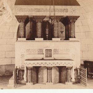 TIRAGE PHOTO	ALBUMINE 1880 	Basilique Saint-Martin de Tours format 11X17cm