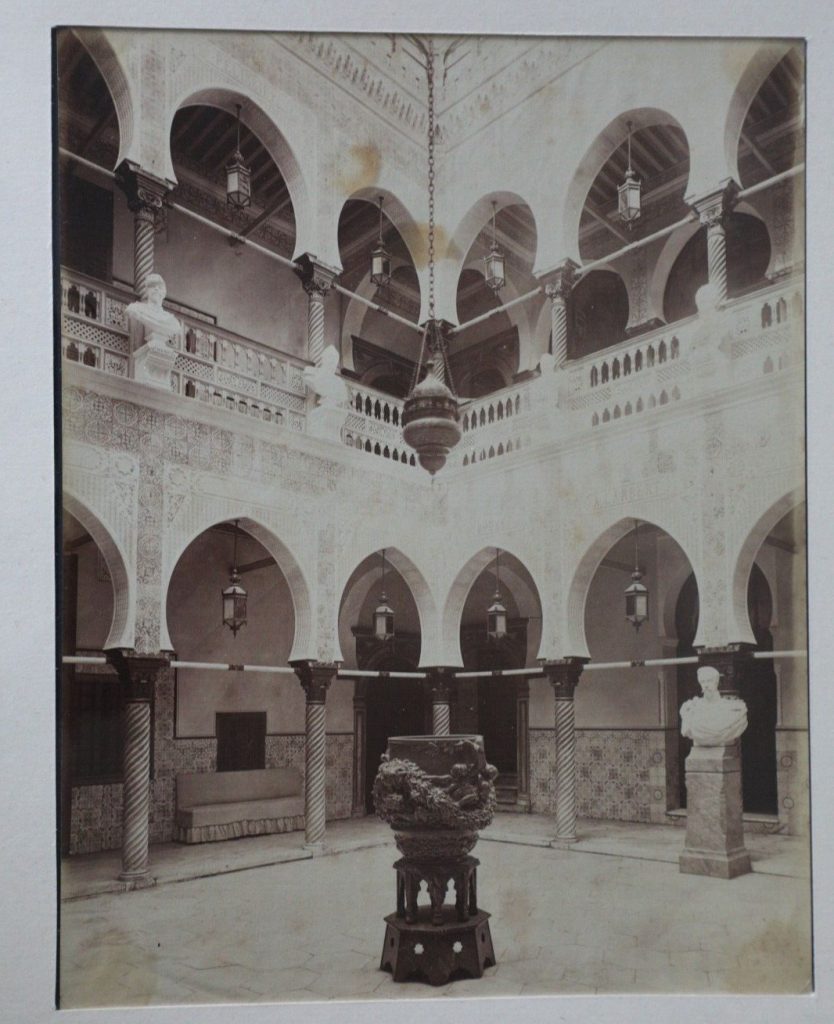 TIRAGE PHOTO albumine 1880 ALGERIE ALGER 21X27cm PALAIS DU GOUVERNEUR