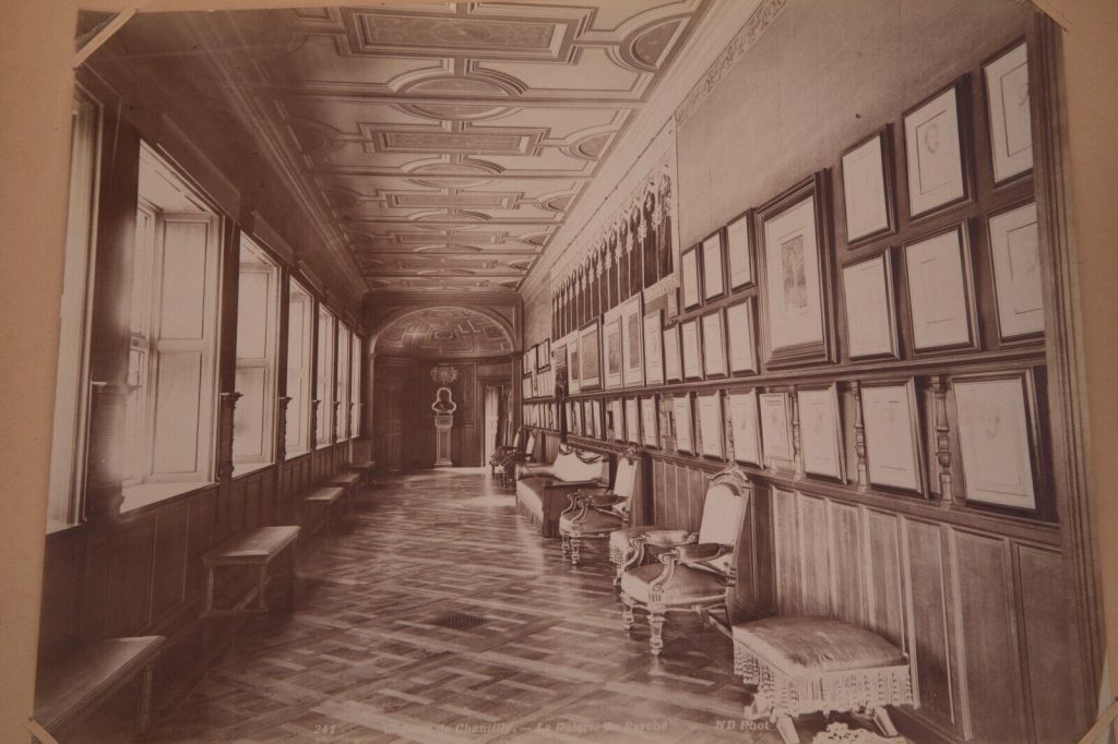 TIRAGE PHOTO	ALBUMINE NORDEIN 1880	CHATEAU DE CHANTILLY 20X27cm